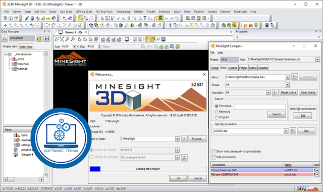 Download Mintec MineSight 3D v9.50 Lengkap Cara Instal