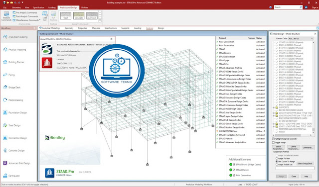 Download Bentley STAAD Pro Advanced Connect Edition Update 1.v21