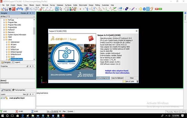 Download Geovia Surpac v6.7.4 x86 x64 Free With Patch