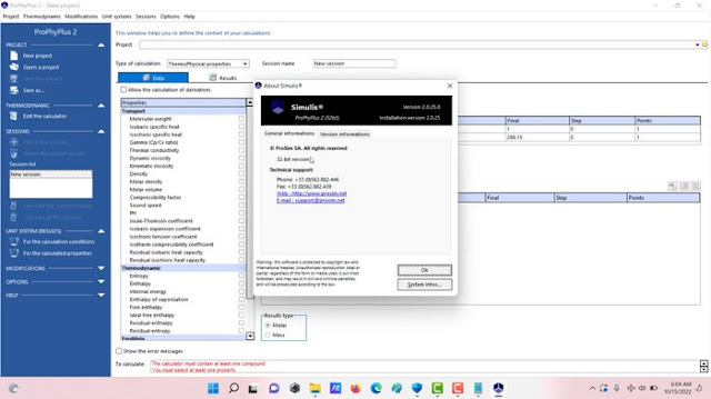 ProSim Simulis Thermodynamics v2.0.25.0