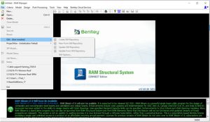 Bentley RAM Structural System CONNECT Edition Update 4 17