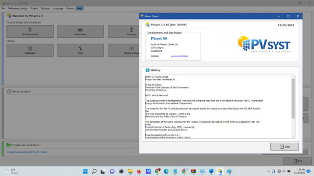 PVsyst 7.2.16.26344 Multilingual