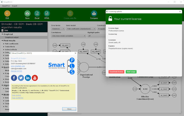 SmartPLS Profesional 4.0.9.5 x64 Windows