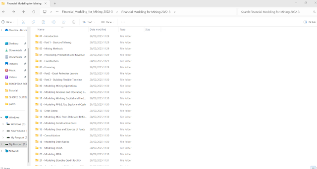 Download Pelatihan Kursus Financial Modeling For Mining