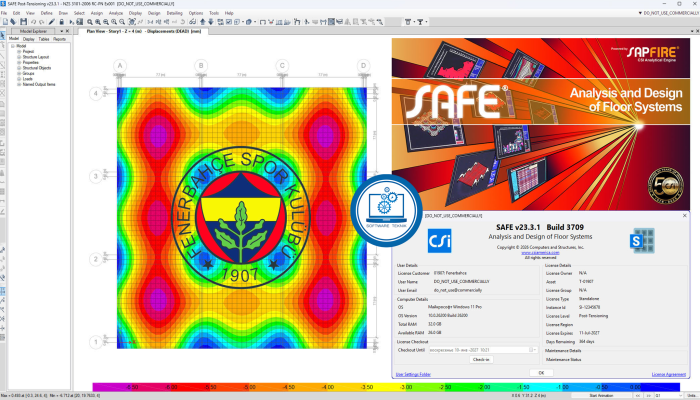 CSI SAFE v23.3.1 Build 3709 Terbaru Software Analisis dan Desain Pelat Beton Profesional
